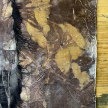 eco printed silk scarf