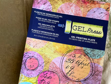 inspired by ancient frescoes - gelli printing with earth pigments