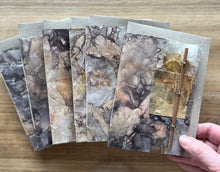 ecoprinted greeting card - twig