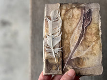 ecoprinted book/journal - feather
