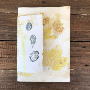 ecoprinted book or journal