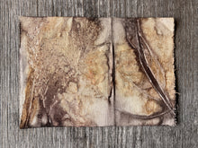 eco printed canvas - set of 4