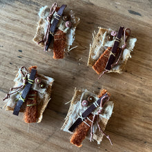 tiny brooch - rustic