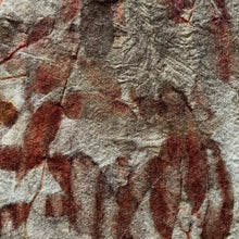 eco printed vintage wool fabric