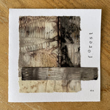 collaged cards - forest