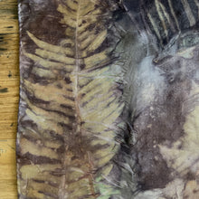 eco printed silk scarf