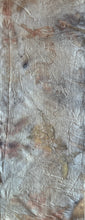 eco printed vintage silk fabric