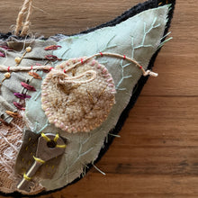 ‘tattered’ bird or heart hanger