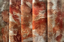 eco printed vintage wool fabric
