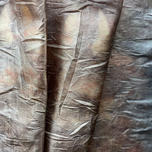 eco printed vintage silk fabric