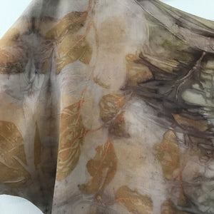 eco printed silk dress or tunic