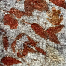 eco printed vintage wool fabric