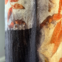 eco printed tabard + scarf/shawl