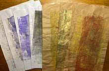 inspired by trees - gelli printing with earth pigments