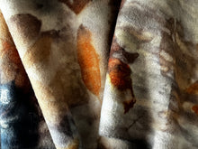 eco printed vintage wool fabric