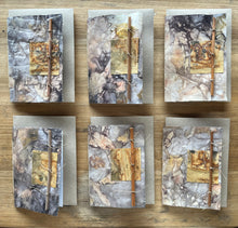 ecoprinted greeting card - twig