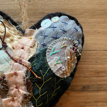‘tattered’ bird or heart hanger