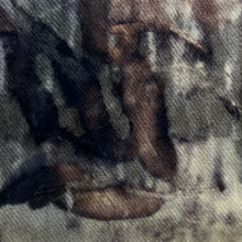 eco printed vintage wool fabric