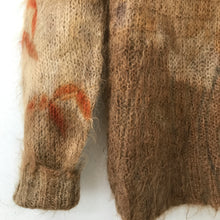eco printed mohair jumper
