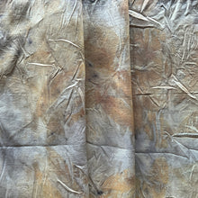 eco printed vintage silk fabric