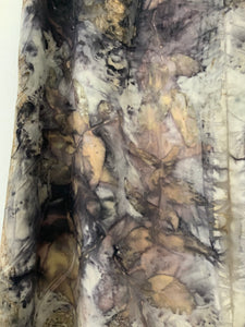 eco printed silk slip/dress