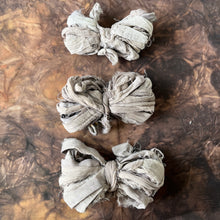 eco dyed silk sari ribbon