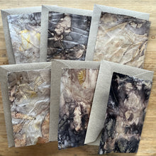 ecoprinted greeting card - twig