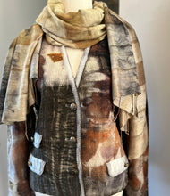 eco printed wool jacket