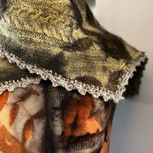 eco printed tabard + scarf/shawl