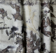 eco printed vintage silk fabric