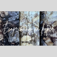 ecoprinting on paper (mini tutorial)