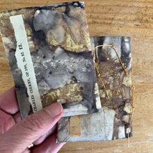 ecoprinted mini book/journal