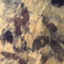 eco printed vintage wool fabric