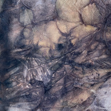 eco printed silk chiffon
