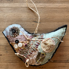 ‘tattered’ bird or heart hanger