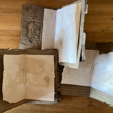 ecoprinted greeting card - rustic