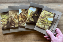 ecoprinted greeting card - twig