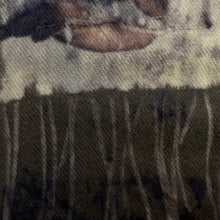 eco printed vintage wool fabric