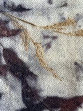 eco printed vintage wool fabric