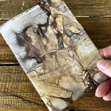 eco printed card - rustic