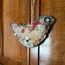 ‘tattered’ bird or heart hanger