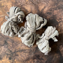 eco dyed silk sari ribbon