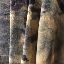 eco printed vintage wool fabric