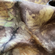 eco printed silk scarf