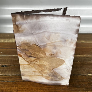 eco printed card - rustic