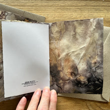 ecoprinted greeting card - twig