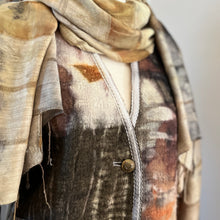 eco printed wool jacket