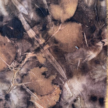 eco printed silk chiffon