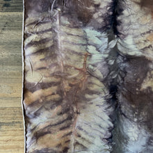 eco printed silk scarf