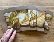 ecoprinted greeting card - twig